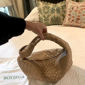 Teen Jodie bag in nude Napa leather